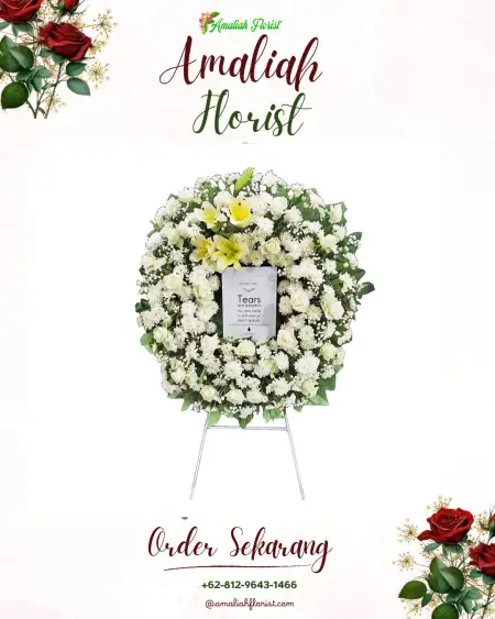 Krans Bunga Duka Pamolokan